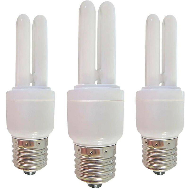 

Pack 3 Bombillas CFL Bajo Consumo 2U E27 11W 528lm 7hSevenOn Temperatura - 6400K