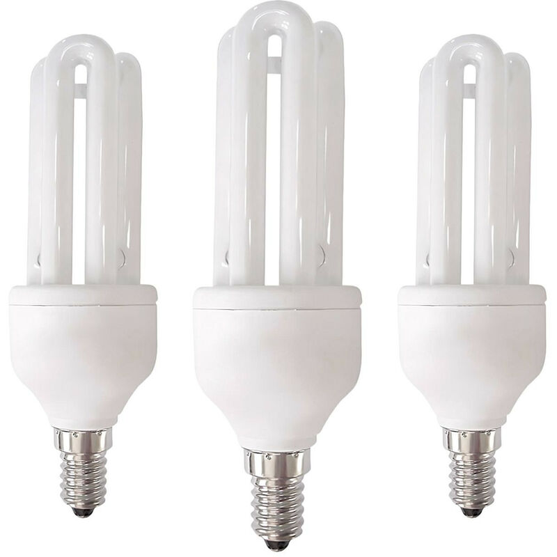 

Pack 3 Bombillas CFL Bajo Consumo 3U E14 11W 605lm 2700K 7hSevenOn