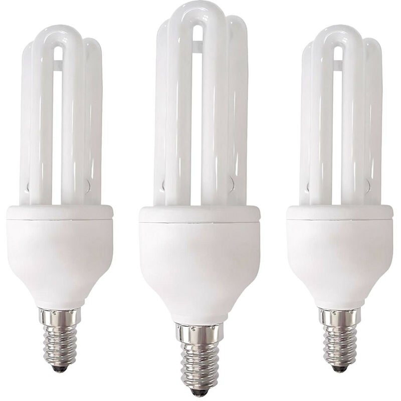 

Pack 3 Bombillas CFL Bajo Consumo 3U E14 15W 900lm 6400K 7hSevenOn