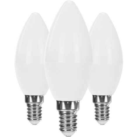 Pack 3 Bombillas LED Vela E14 6W Equi.40W 470lm Raydan Home