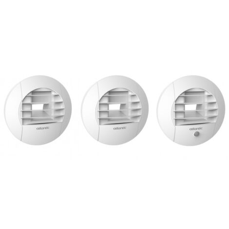 Pack 3 bouches d'extraction hygroréglable B Atlantic - Ø conduit : 125 mm - Atlantic