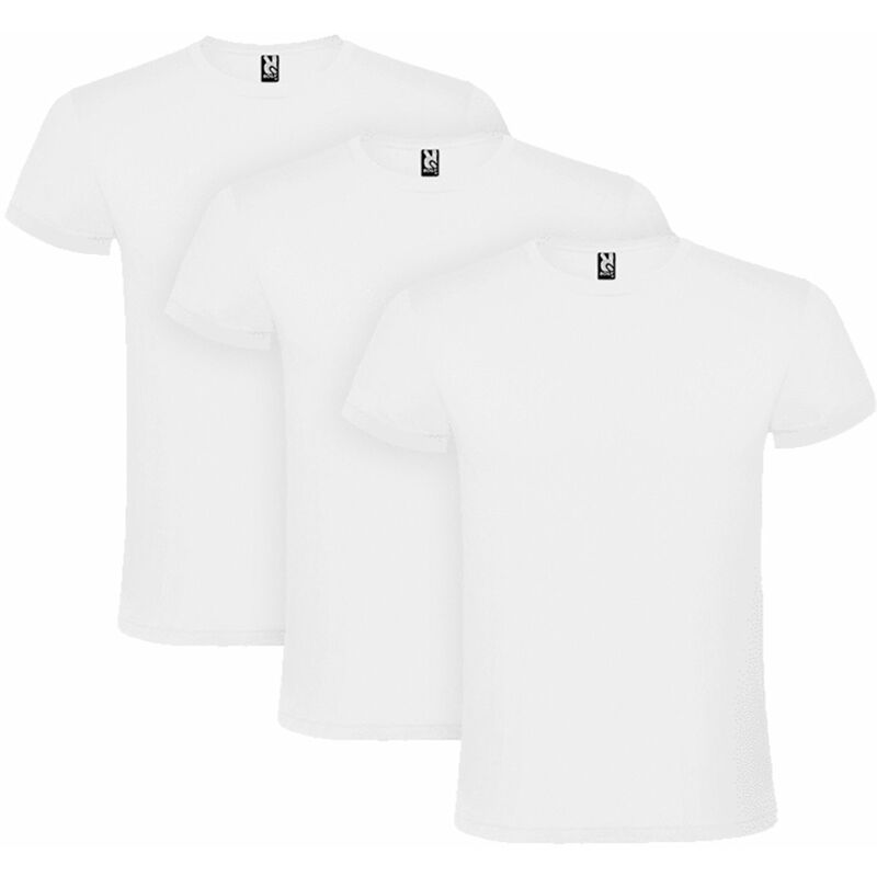 

PACK 3 CAMISETAS ALGODÓN COLORES MANGA CORTA 150G ALGODÓN Blanca XL