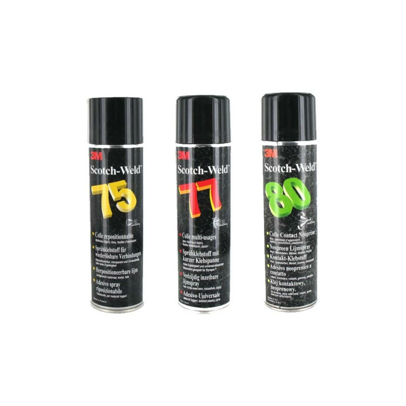 Pack 3 Colles en aérosol 3M Scotch Weld