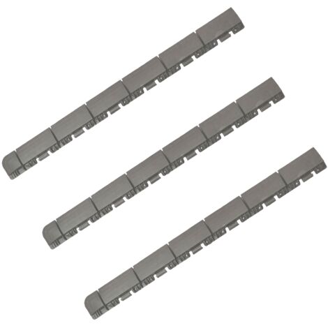 Pack 3 Commandes à vérifications de 60x6x1,3 cm Finition féminine, Plancher Grey Mars - Effet de vidange