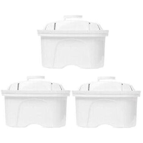 Pack 3 filtros de recambio para jarra Brita, Suinga, BWT y purificadoras de agua domésticas