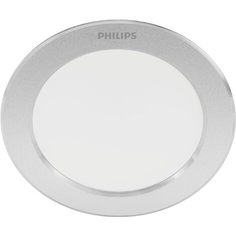 Pack 3 LED Downlight Philips "Diamond Cut" Rond 3,5W 300Lm Argent 2700K [PH-929002515233] (PH-929002515233)