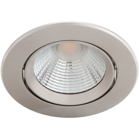 Pack 3 Led Downlight Philips "Sparkle" Rond 5,5W 350Lm Plaqué Nickel 2700K [PH-929002374322] (PH-8718699756017)