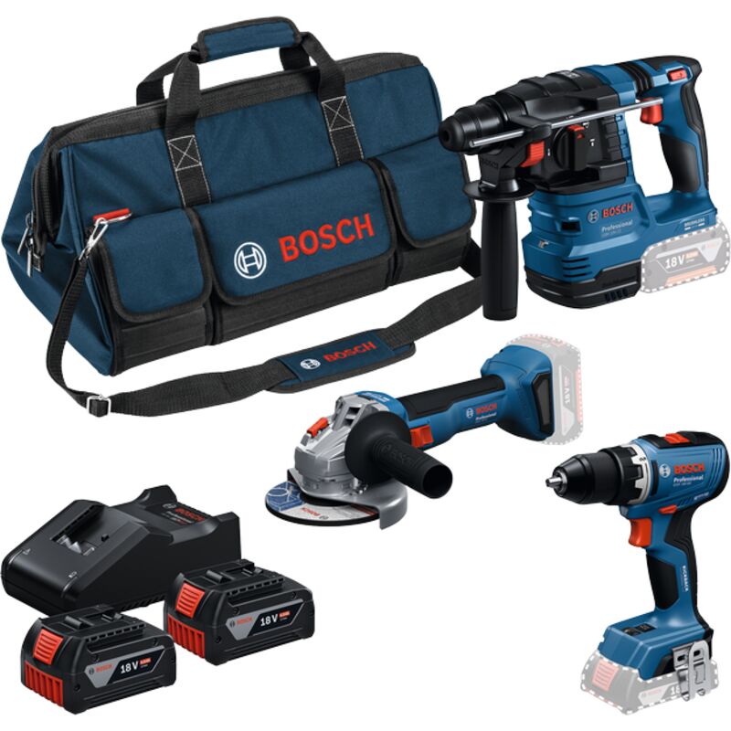 Bosch - Set Da 7 Utensili A Batteria, Batterie E Caricabatterie 0615a50094