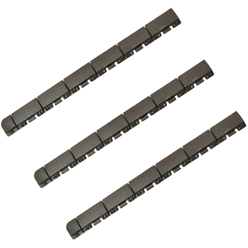 

Wellhome - Pack 3 remates de 61x6x1,3 cm acabado hembra, Finalización Suelo Marte Gris – Efecto Cruzado