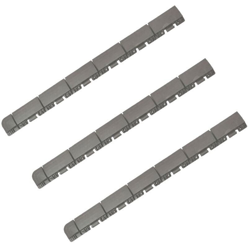 

Wellhome - Pack 3 remates de 60x6x1,3 cm acabado hembra, finalización Suelo Marte Gris Claro – Efecto Drenaje