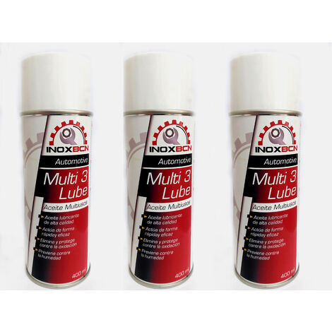 Pack 3 spray aceite lubricante multiusos,limpia,protege,desbloquea 400 ml