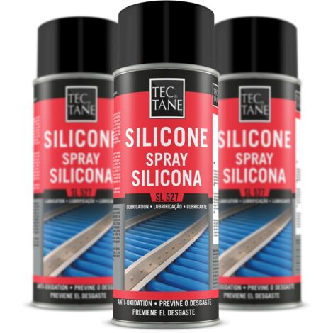 Pack 3 spray lubricante de silicona,elementos de caucho comas y plástico 400ml