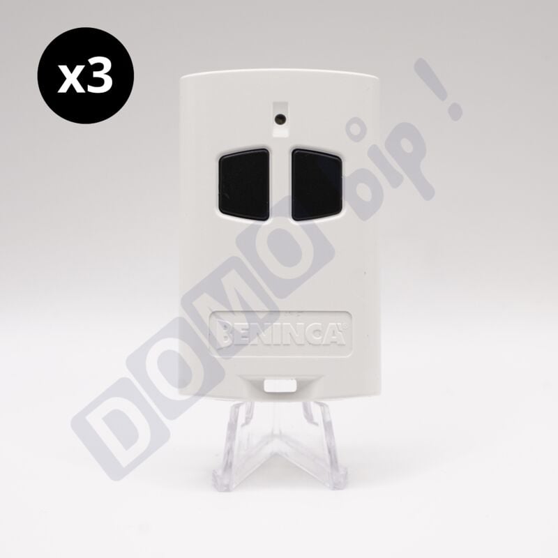 To.go 2 ak – Lot de 3 télécommandes 2 canaux 433,92 MHz pour portail/garage – Double codage ARC/Rolling Code – Compatible ONE.2WO / ONE.2WB / ONE.2WI