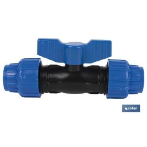 Pack 3 unidades válvula de bola PP PN16 63 x 63