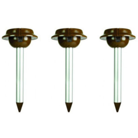 PACK 3 WEITECH Répulsifs Solaires Anti-serpent Lézar Jardin Repousse Serpent