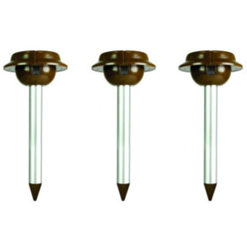 Weitech - pack 3 Répulsifs Solaires Anti-serpent Lézar Jardin Repousse Serpent