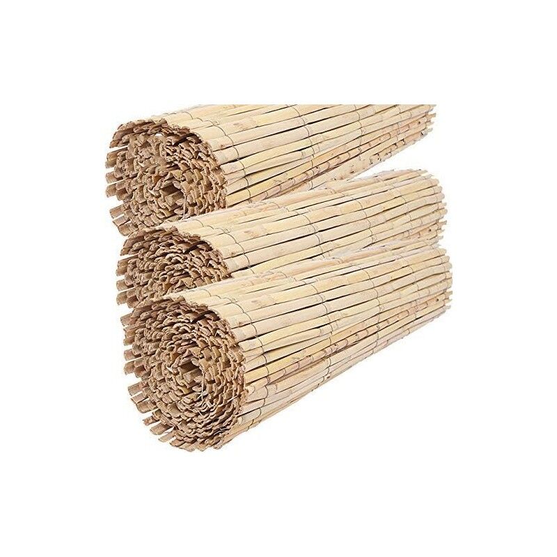 

Pack 3 x CAÑIZO natural partido JARDIN 2 x 5 m, útil para ocultación, delimitación o sombrajes.