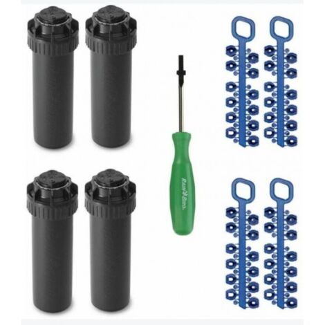Pack 4 Aspersor de Riego Rain Bird 5004-PC 3/4''  Alcance 7,60 a 15,20 m  Aspersor de Turbina ajustable 5000 5004 Rain Bird