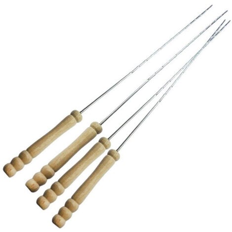 Pack 4 brochettes barbecue 38,5cm bbq