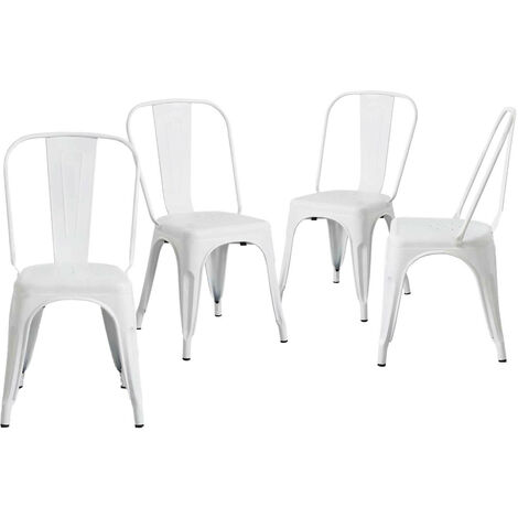 Pack 4 Chaises Industrielles Fortes 45x51x84.5cm Thinia Home