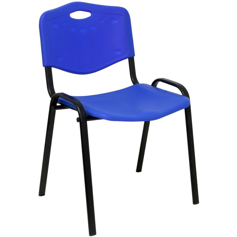 pack 4 chaises robledo pvc bleu