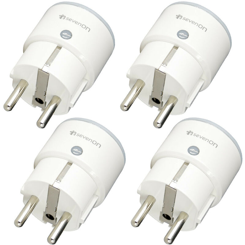 

Pack 4 Enchufes Inteligentes WiFi Compacto control vía Smartphone/APP 7hSevenOn Home