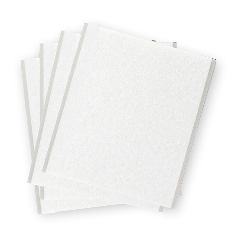 

Pack 4 fieltros blanco sinteticos adhesivos 100x85mm plasfix - Inofix