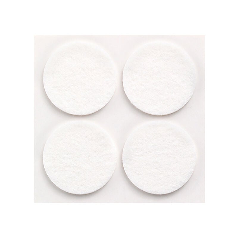 

Pack 4 fieltros blancos sinteticos adhesivos diametro 38mm plasfix - Inofix