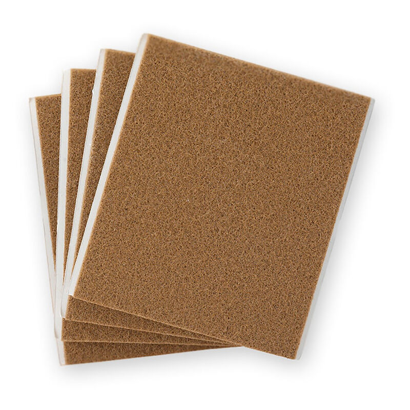 

Pack 4 fieltros marron sinteticos adhesivos 100x85mm plasfix - Inofix