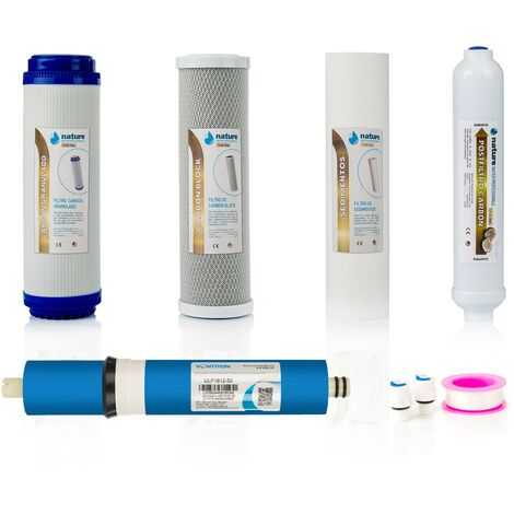 Pack 4 Filtros Osmosis Inversa y membrana Vontron - NatureWater Professionals