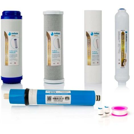 Pack 4 Filtros Osmosis Inversa y membrana Vontron - NatureWater Professionals