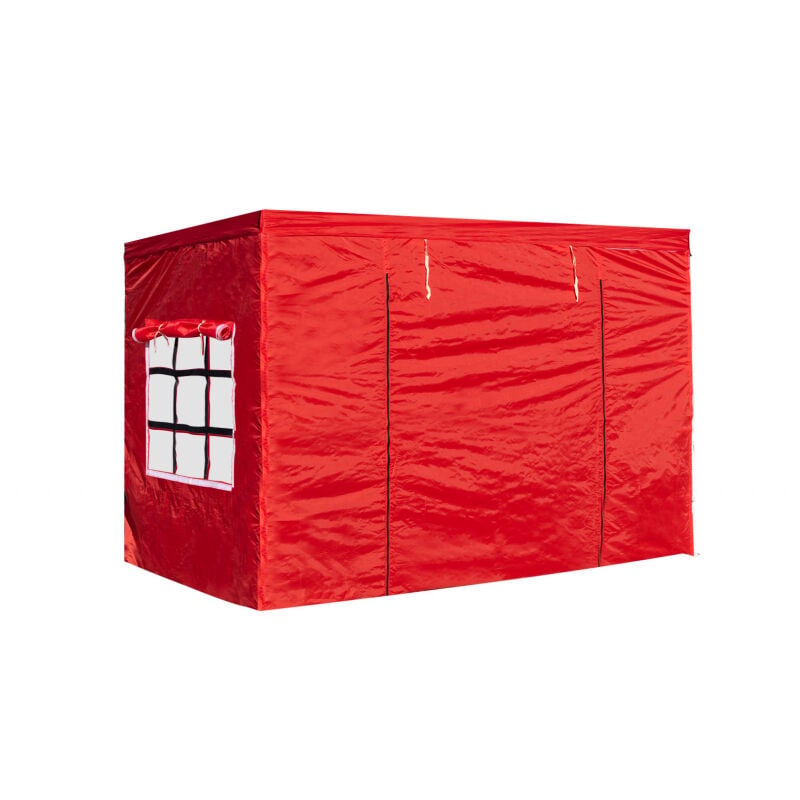 

Packs Laterales Carpas Plegables - Pack 4 Laterales para Carpas 3x2 Eco 2L1V1P - Rojo