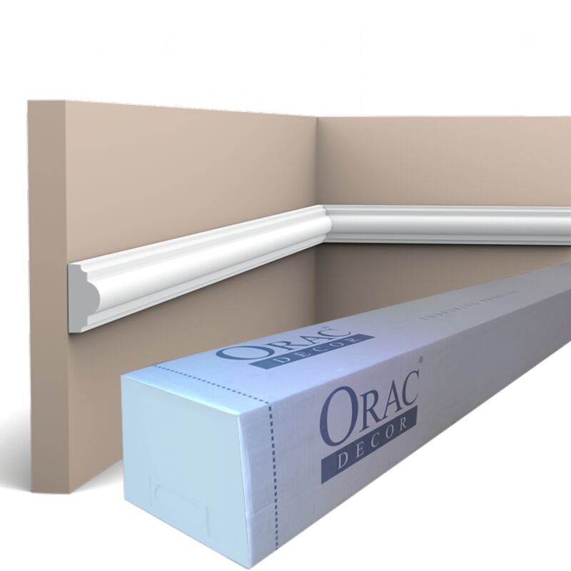 PX103 Cimaise murale Orac Decor - 2,5x1,5x200cm (h x p x l) - moulure décorative polymère Pack 2 pièces