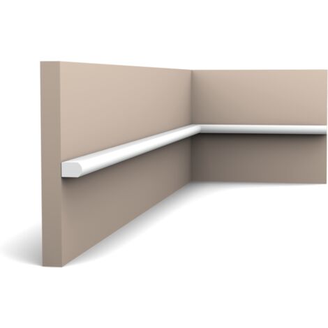 Pack 4 mètres de Cimaises PX209 - L 200 x H 1 x L 1,8 cm - ORAC DECOR