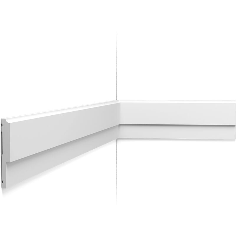 P9900 Cimaise murale Orac Decor - 8x1x200cm (h x p x l) - moulure décorative polyuréthane a l unité