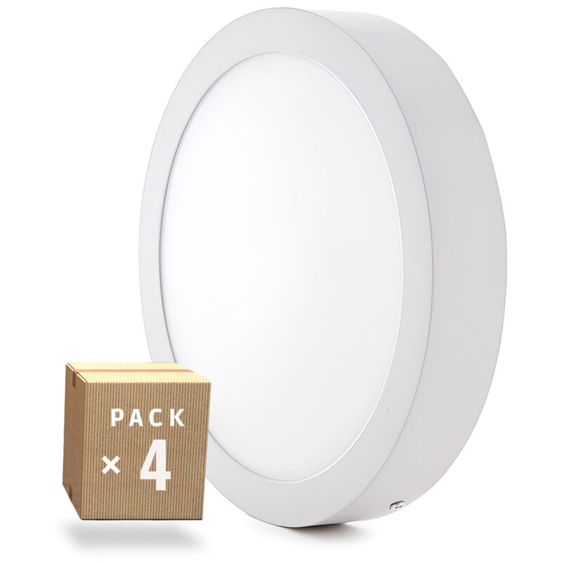 

Pack 4 Plafones LED 20W 1.800Lm 6000ºK Superficie 30.000H [PE-2011P4-CW] | Blanco Frío (PE-2011P4-CW)