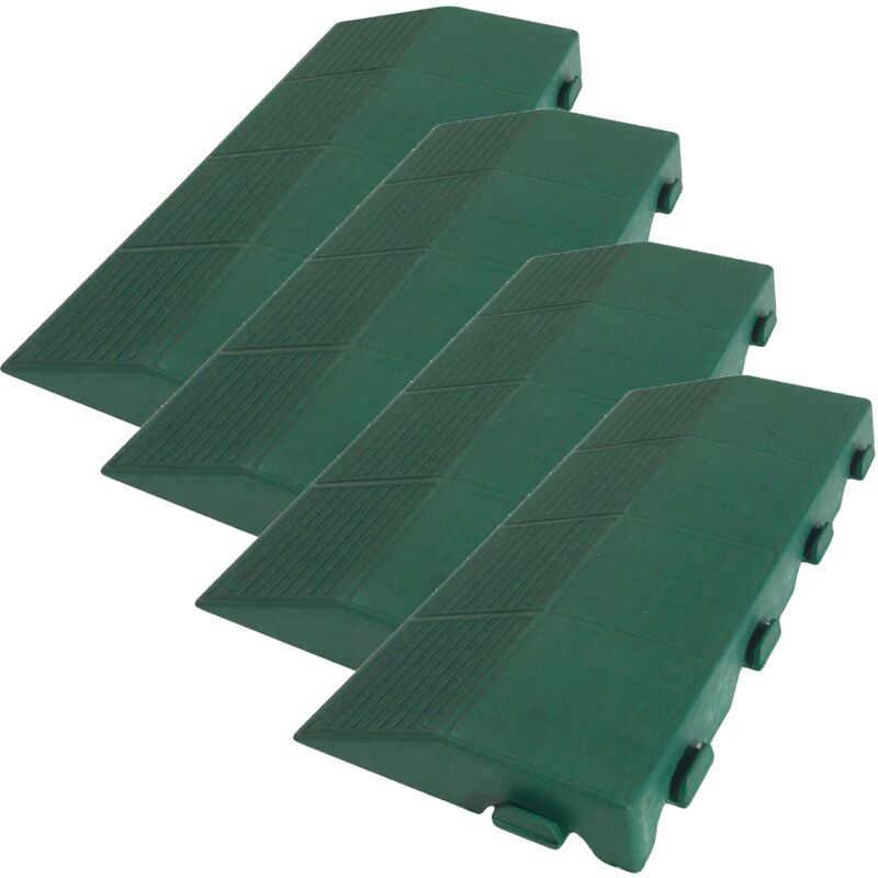 

Wellhome - Pack 4 remates de 39x20,5x4,8 cm acabado Macho, finalización suelo COMBI Verde
