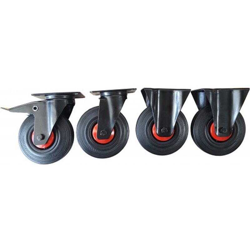 Sam Outillage - Roue Fixe, pivotant sam, ø 125mm, 3kg ( Prix pour 1 )