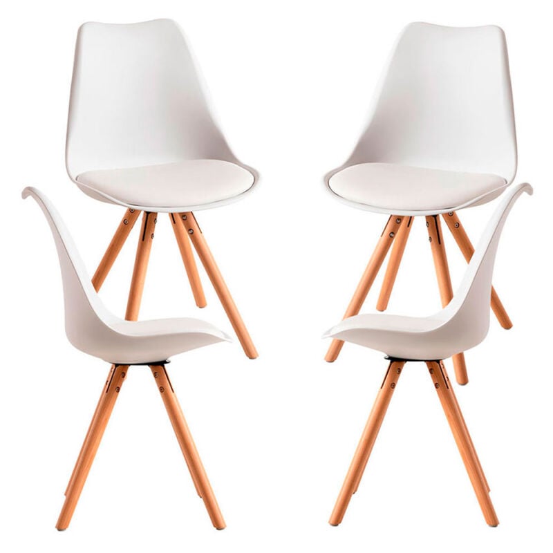 

Packs Sillas Comedor - Pack 4 Sillas Bonik Basic - Blanco