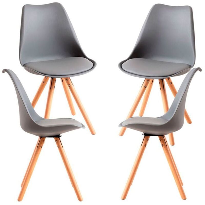 

Packs Sillas Comedor - Pack 4 Sillas Bonik Basic - Gris