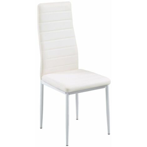 Pack 4 sillas C-05 gris poli piel y estructura metalica de gran calidad le darán vida a cualquier hogar y combinan fácilmente