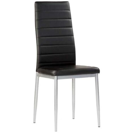 Pack 4 sillas Carmen en acabado negro 96 cm(alto)41 cm(ancho)52 cm(largo)