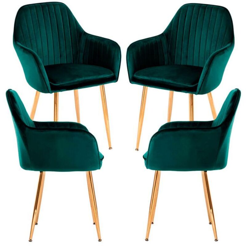 

Regalos Miguel - Packs Sillas Comedor - Pack 4 Sillas Chic Golden - Verde