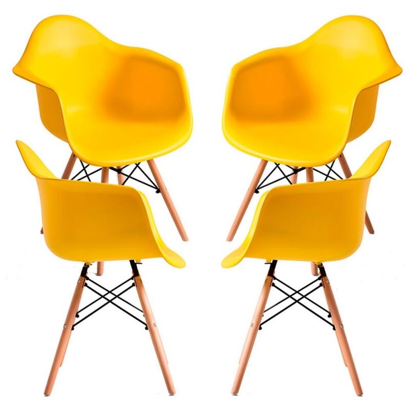 

Packs Sillas Comedor - Pack 4 Sillas Dau - Amarillo