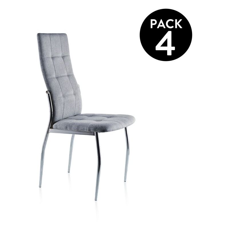 

Abecedario - Pack 4 sillas de comedor DianaTejido - Gris