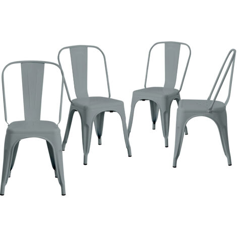 Pack 4 Sillas Industriales Strong 45x54x85cm Thinia Home