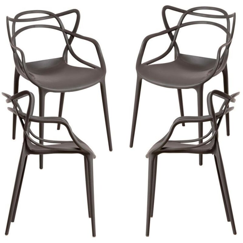 

Packs Sillas Jardín - Pack 4 Sillas Korme - Gris oscuro