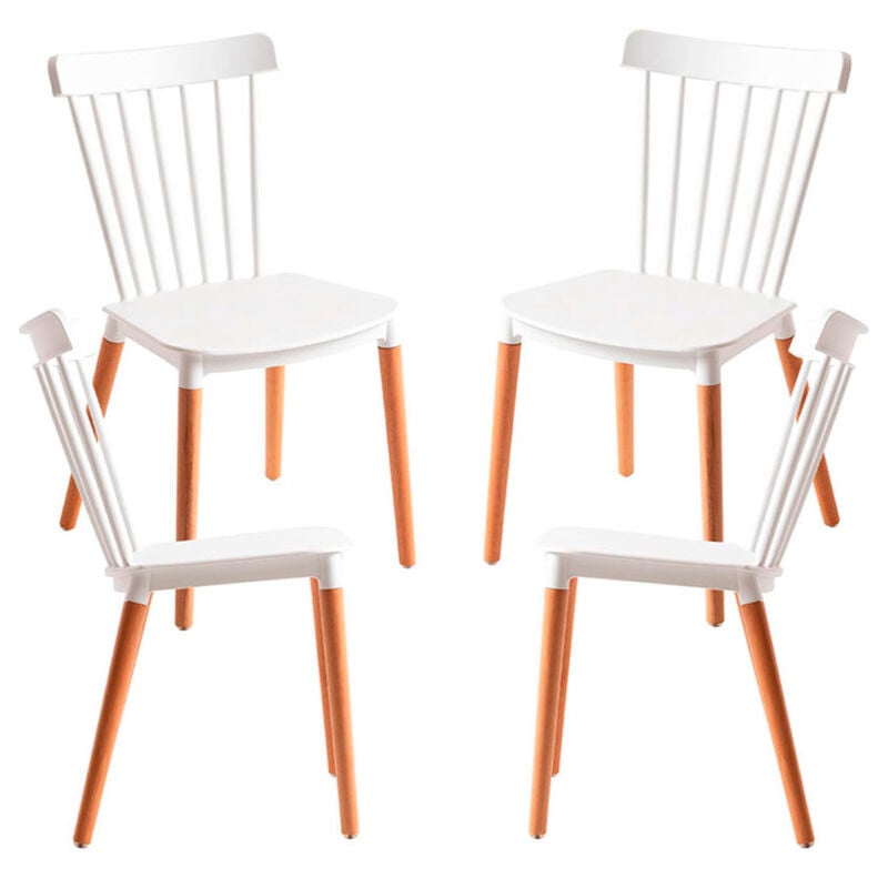 

Packs Sillas Comedor - Pack 4 Sillas Leka - Blanco