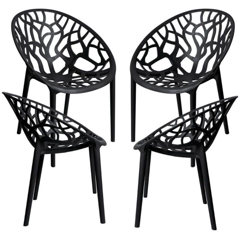 

Packs Sillas Jardín - Pack 4 Sillas Nido - Negro