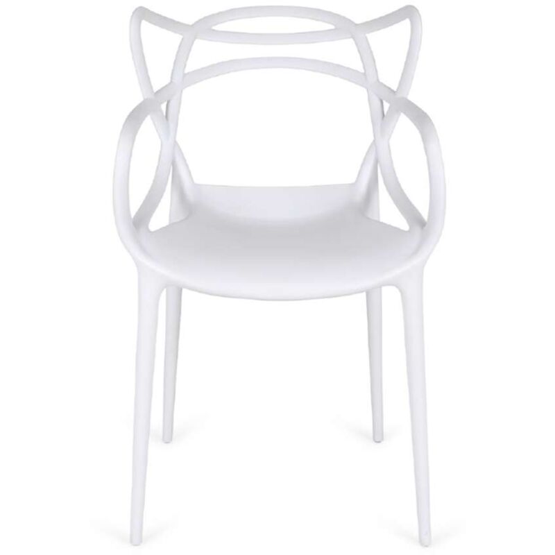 

Pack 4 sillas polipropileno Concha. A elegir en color blanco o negro. 51.5 cm(ancho ) 82.5 cm(altura) 57 cm(fondo) Color BLANCO